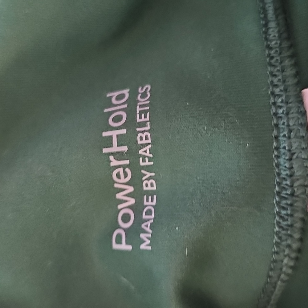 Fabletics Dark Green PowerHold Leggings - Picture 2 of 5